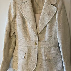 Stunning ivory two- piece suit